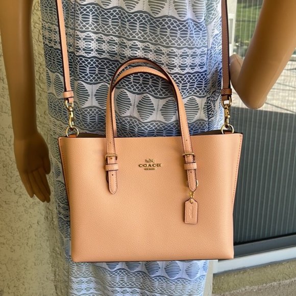 Coach c4084 Mollie Tote 25 Faded Blush - Picture 15 of 16